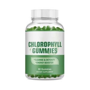 Wholesale Beauty Nourishing Chlorophyll Green Apple Flavored 60-Count Gummies