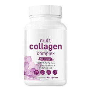 Wholesale Multi Collagen Peptide Capsules 240 Count OEM Supply