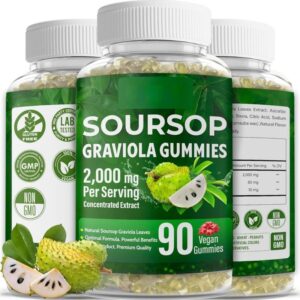 Wholesale Soursop Gummies Guanabana Gummies 90-Count OEM Supported